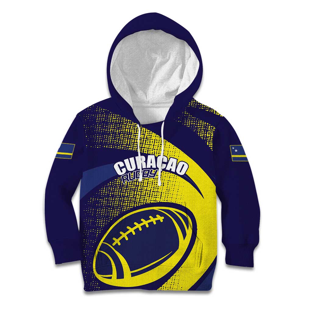 Custom Rugby Curacao Kid Hoodie Korsou Go Champion - Wonder Print Shop