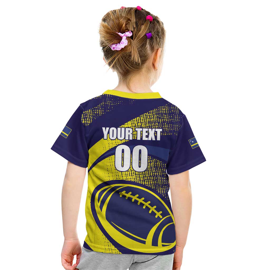 Custom Rugby Curacao Kid T Shirt Korsou Go Champion - Wonder Print Shop