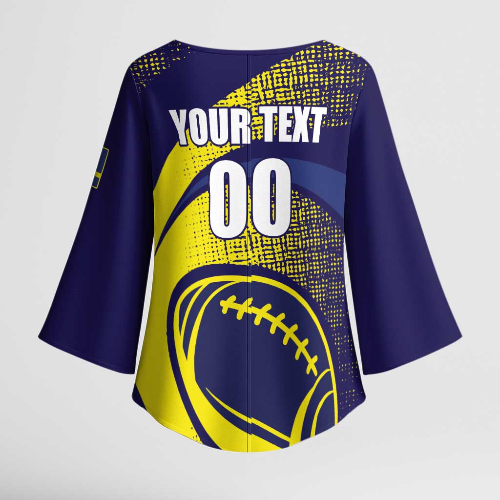 Rugby Curacao Kimono Sleeve Blouse Korsou Go Champion - Wonder Print Shop