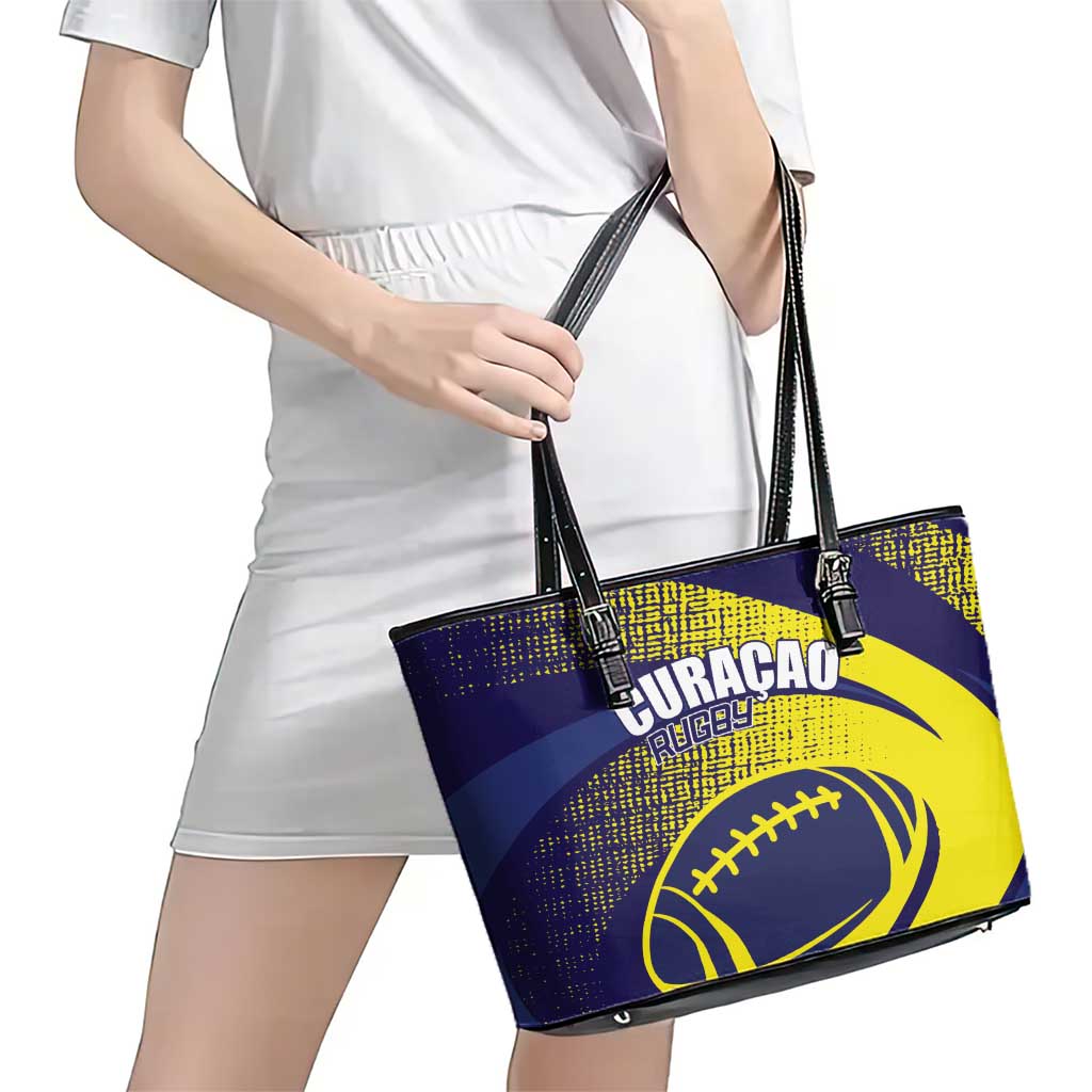 Rugby Curacao Leather Tote Bag Korsou Go Champion - Wonder Print Shop
