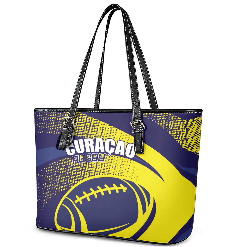 Rugby Curacao Leather Tote Bag Korsou Go Champion - Wonder Print Shop