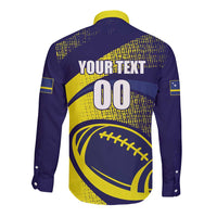 Custom Rugby Curacao Long Sleeve Button Shirt Korsou Go Champion - Wonder Print Shop