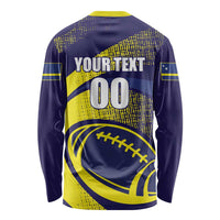 Custom Rugby Curacao Long Sleeve Shirt Korsou Go Champion - Wonder Print Shop