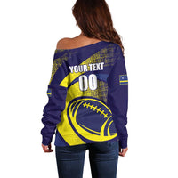 Custom Rugby Curacao Off Shoulder Sweater Korsou Go Champion - Wonder Print Shop