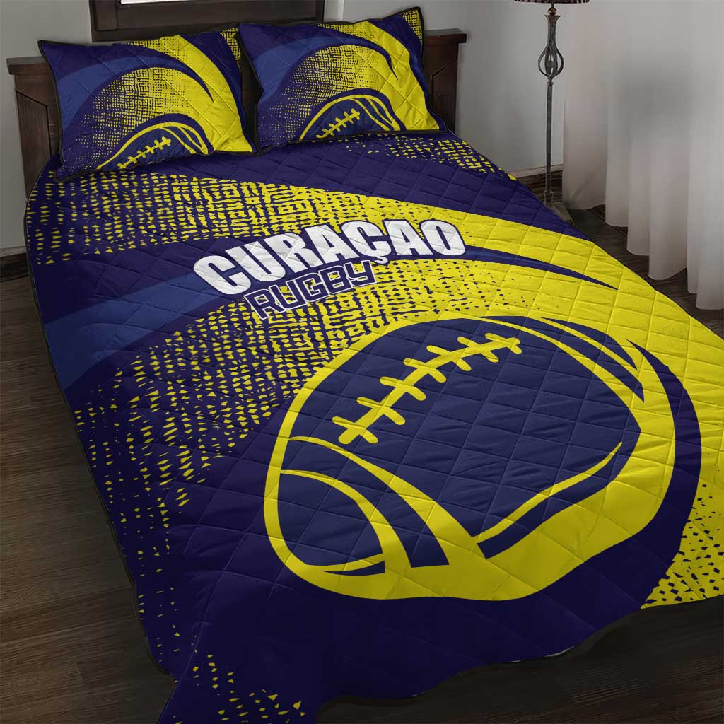 Rugby Curacao Quilt Bed Set Korsou Go Champion - Wonder Print Shop