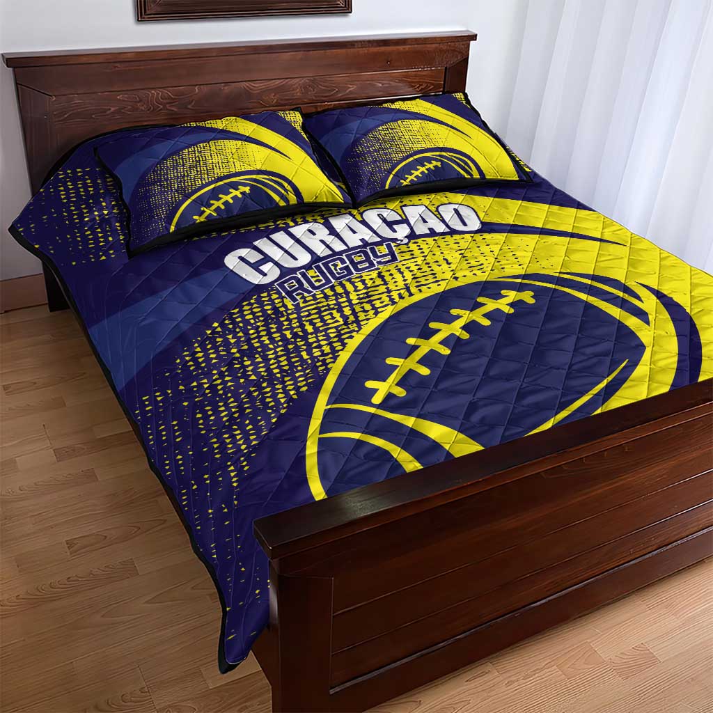 Rugby Curacao Quilt Bed Set Korsou Go Champion - Wonder Print Shop