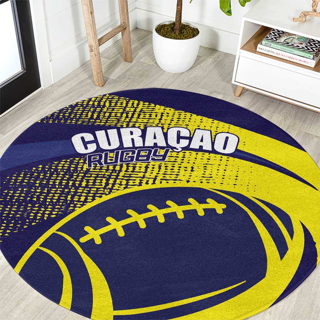 Rugby Curacao Round Carpet Korsou Go Champion - Wonder Print Shop