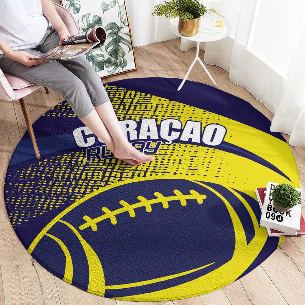 Rugby Curacao Round Carpet Korsou Go Champion - Wonder Print Shop