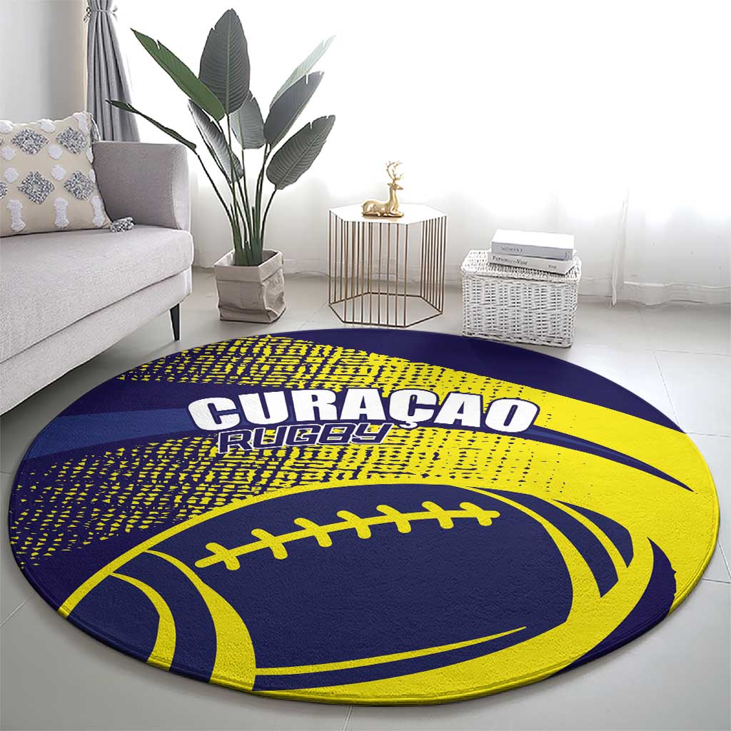 Rugby Curacao Round Carpet Korsou Go Champion - Wonder Print Shop