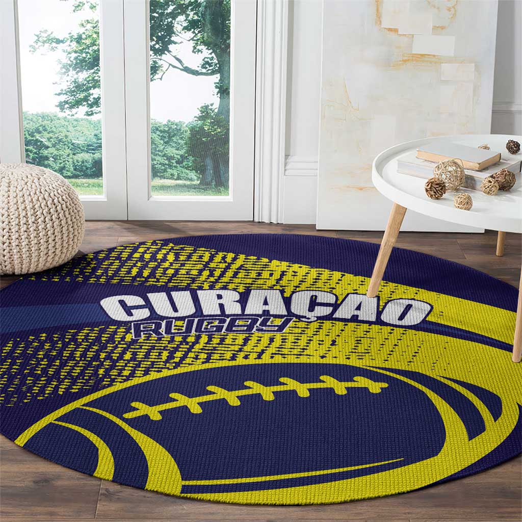 Rugby Curacao Round Carpet Korsou Go Champion - Wonder Print Shop