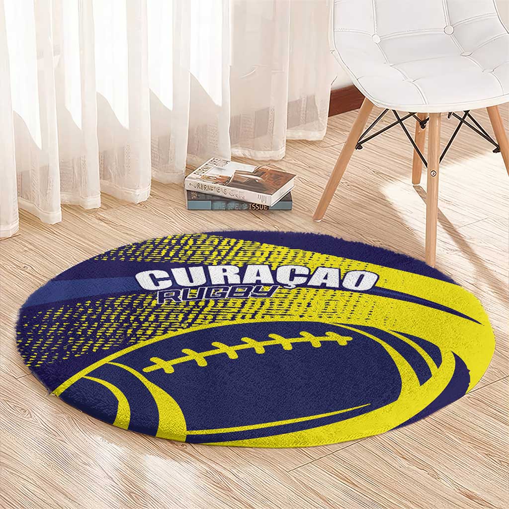 Rugby Curacao Round Carpet Korsou Go Champion - Wonder Print Shop