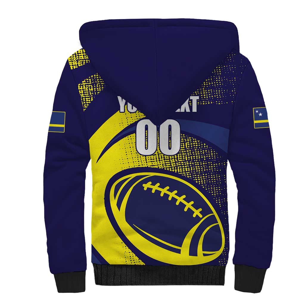 Custom Rugby Curacao Sherpa Hoodie Korsou Go Champion - Wonder Print Shop