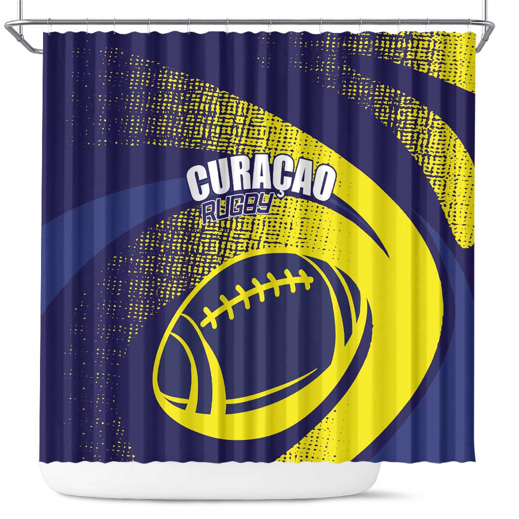 Rugby Curacao Shower Curtain Korsou Go Champion - Wonder Print Shop