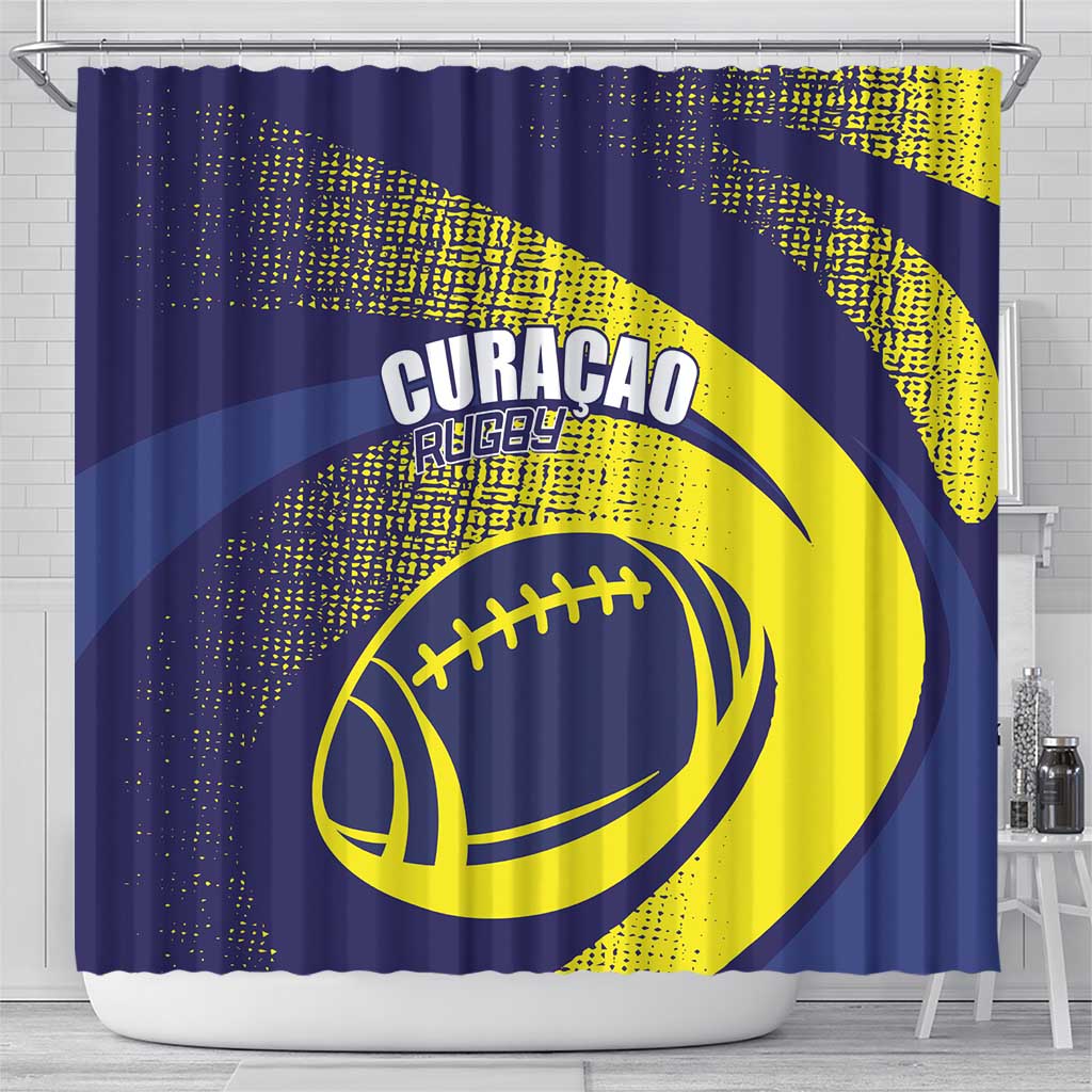 Rugby Curacao Shower Curtain Korsou Go Champion - Wonder Print Shop