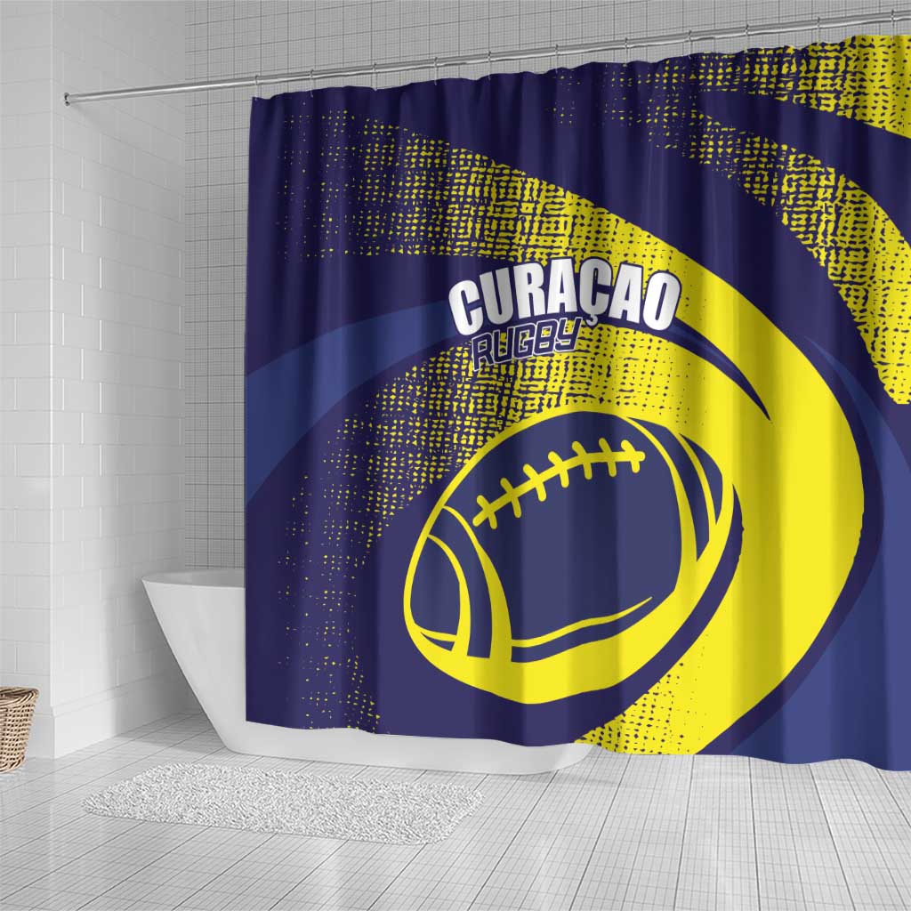 Rugby Curacao Shower Curtain Korsou Go Champion - Wonder Print Shop