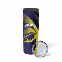 Custom Rugby Curacao Skinny Tumbler Korsou Go Champion - Wonder Print Shop