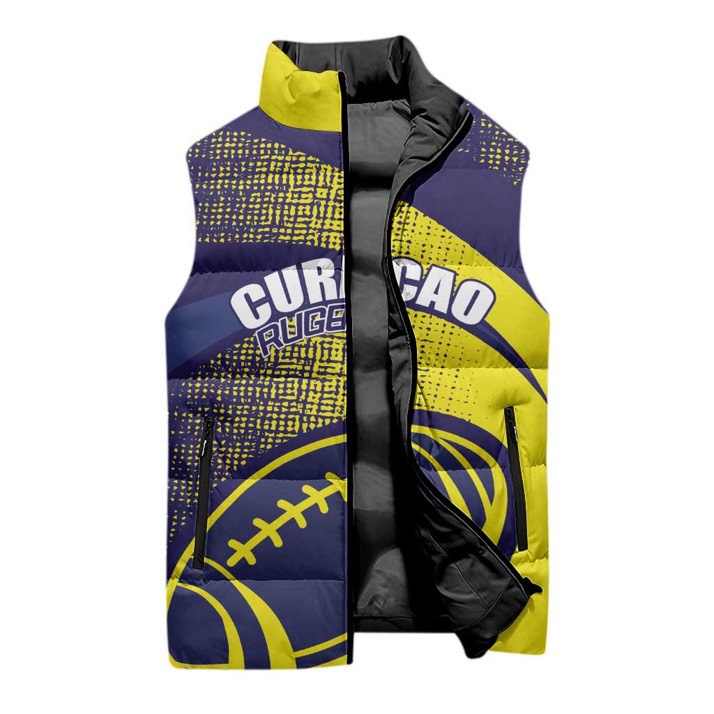 Rugby Curacao Sleeveless Puffer Jacket Korsou Go Champion - Wonder Print Shop