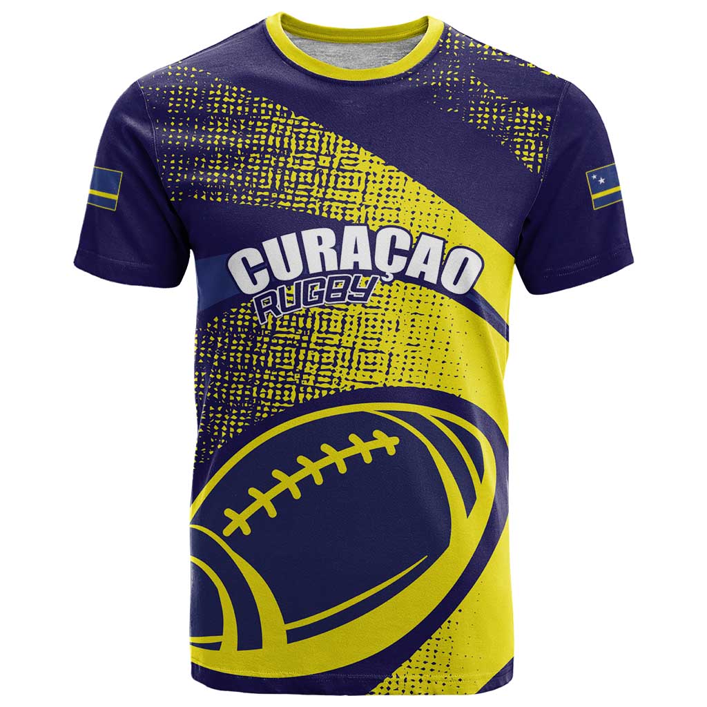 Custom Rugby Curacao T Shirt Korsou Go Champion - Wonder Print Shop