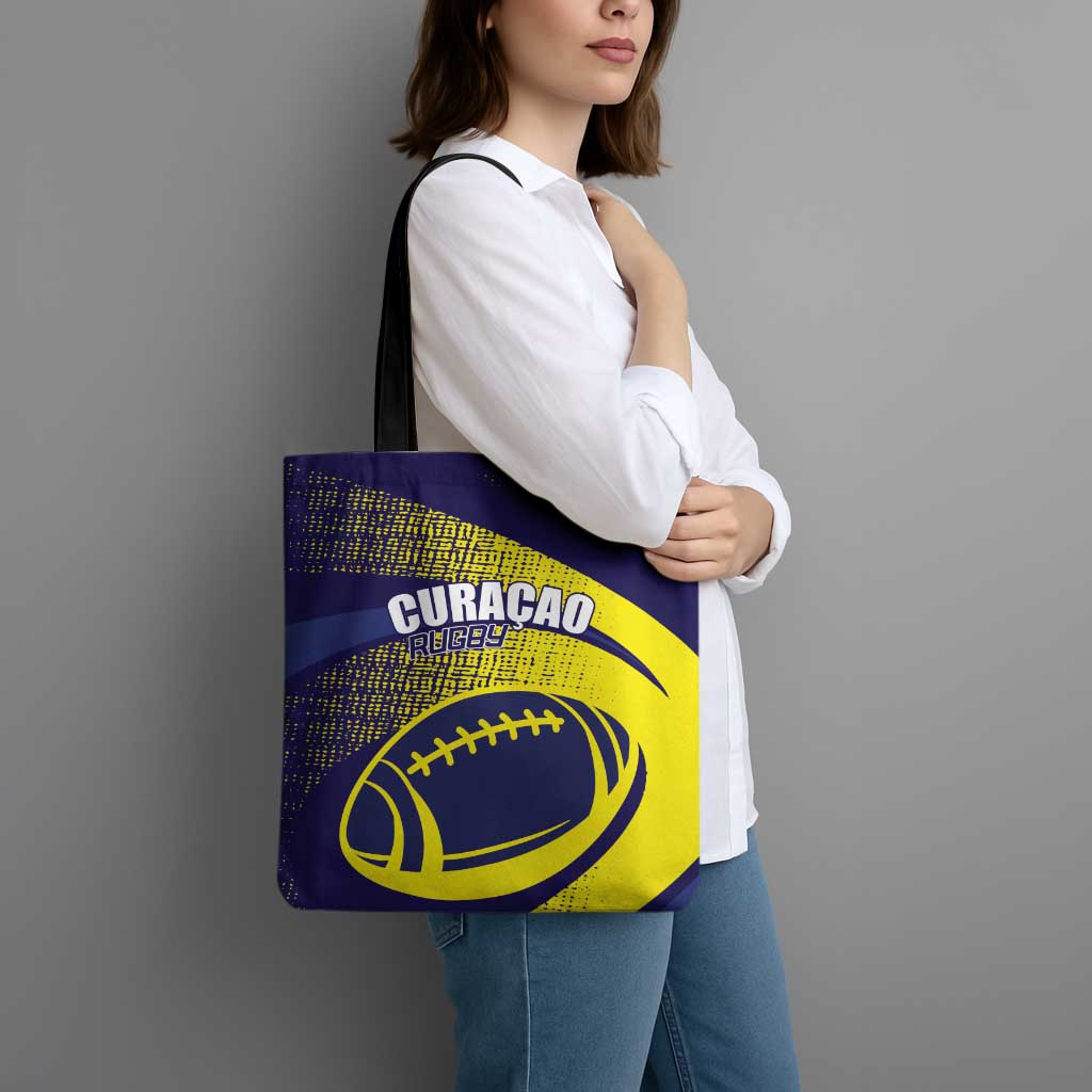 Rugby Curacao Tote Bag Korsou Go Champion - Wonder Print Shop