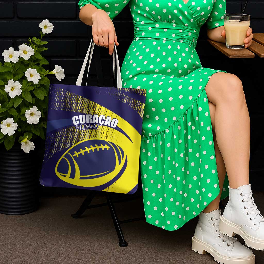 Rugby Curacao Tote Bag Korsou Go Champion - Wonder Print Shop