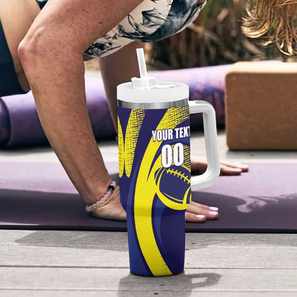 Custom Rugby Curacao Tumbler With Handle Korsou Go Champion - Wonder Print Shop
