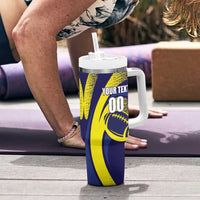 Custom Rugby Curacao Tumbler With Handle Korsou Go Champion - Wonder Print Shop