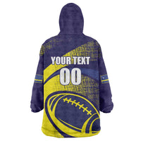 Custom Rugby Curacao Wearable Blanket Hoodie Korsou Go Champion - Wonder Print Shop