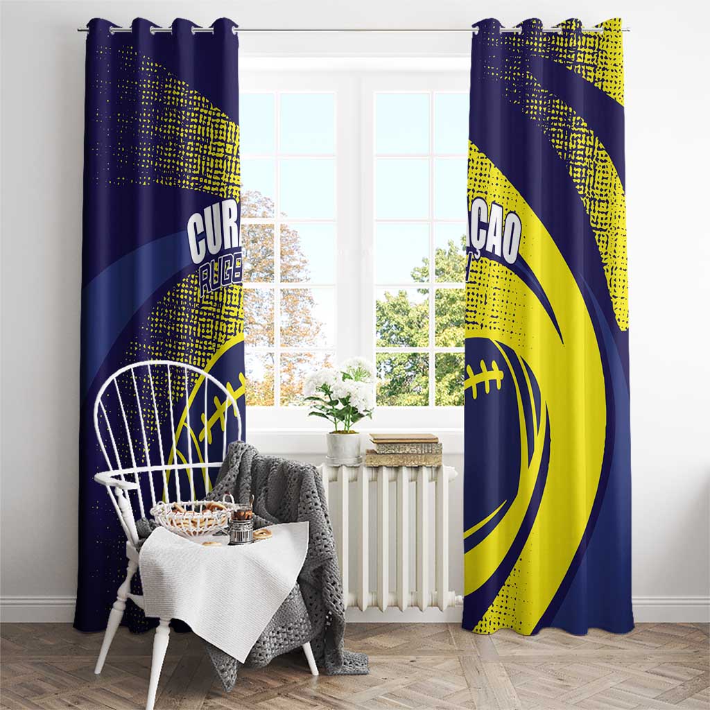 Rugby Curacao Window Curtain Korsou Go Champion - Wonder Print Shop