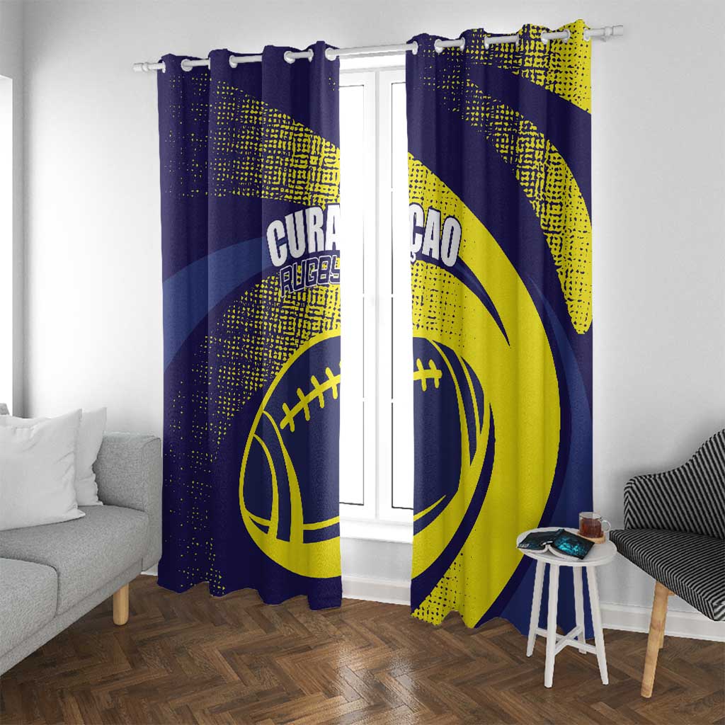 Rugby Curacao Window Curtain Korsou Go Champion - Wonder Print Shop