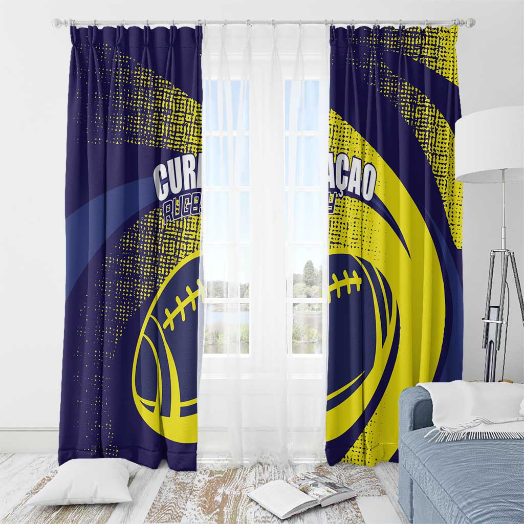 Rugby Curacao Window Curtain Korsou Go Champion - Wonder Print Shop