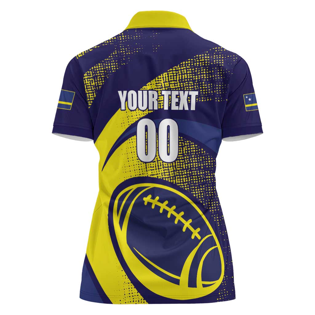 Custom Rugby Curacao Women Polo Shirt Korsou Go Champion - Wonder Print Shop