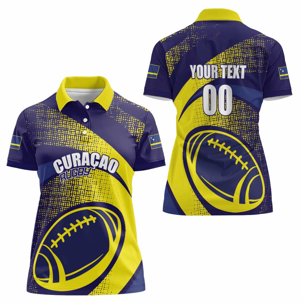 Custom Rugby Curacao Women Polo Shirt Korsou Go Champion - Wonder Print Shop