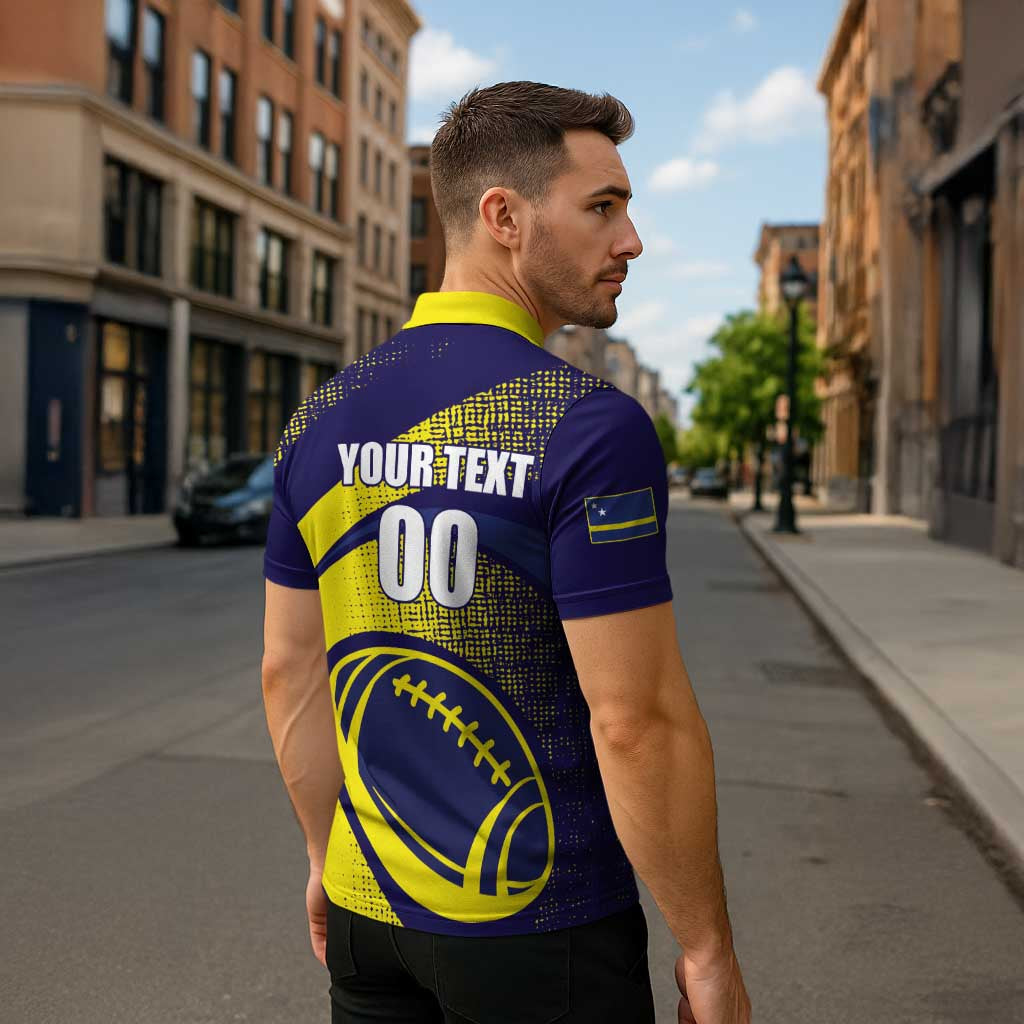 Rugby Curacao Zipper Polo Shirt Korsou Go Champion - Wonder Print Shop