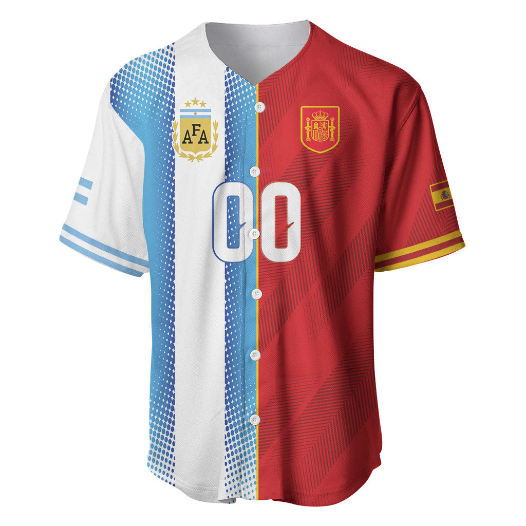 Custom Espana Argentina 2026 Baseball Jersey Copa Mundial Final