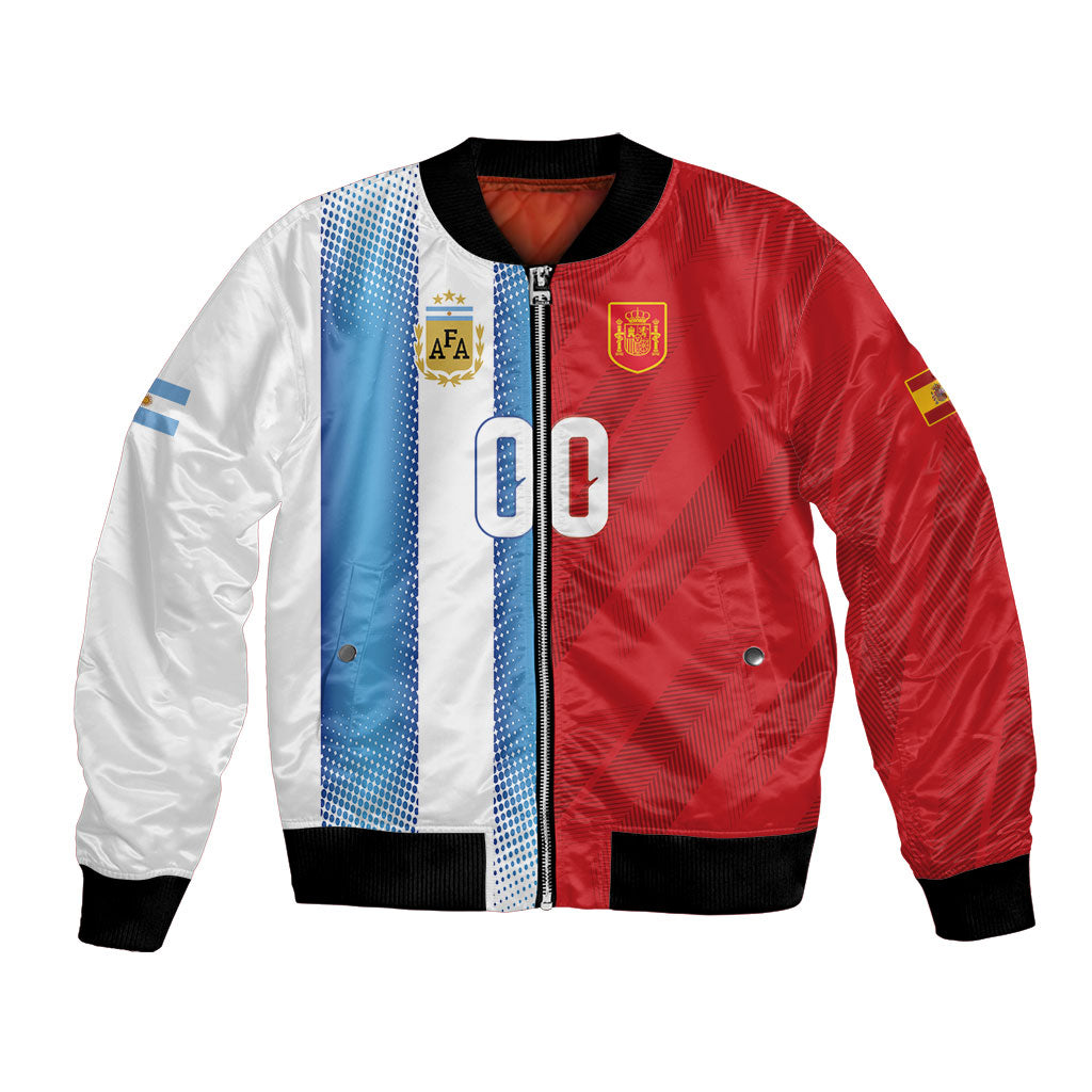 Custom Espana Argentina 2026 Bomber Jacket Copa Mundial Final