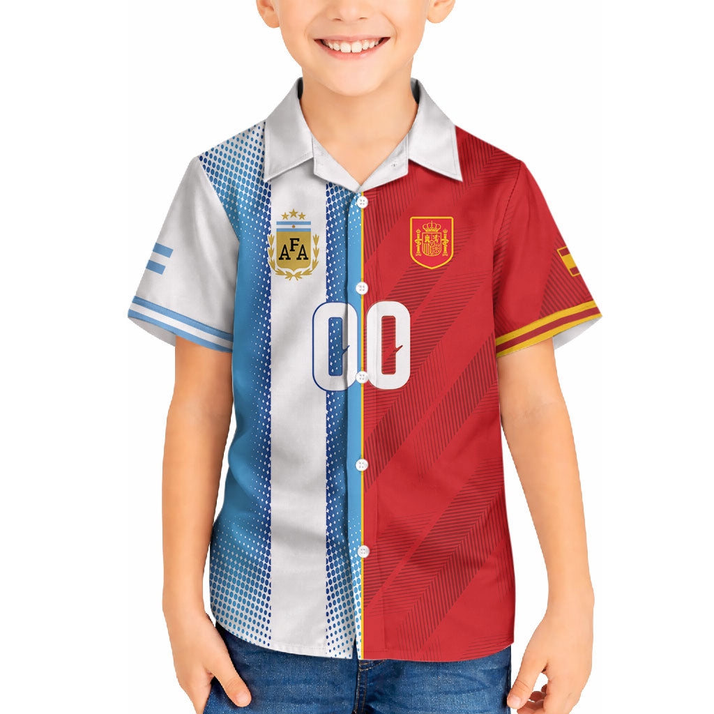 Custom Espana Argentina 2026 Hawaiian Shirt Copa Mundial Final