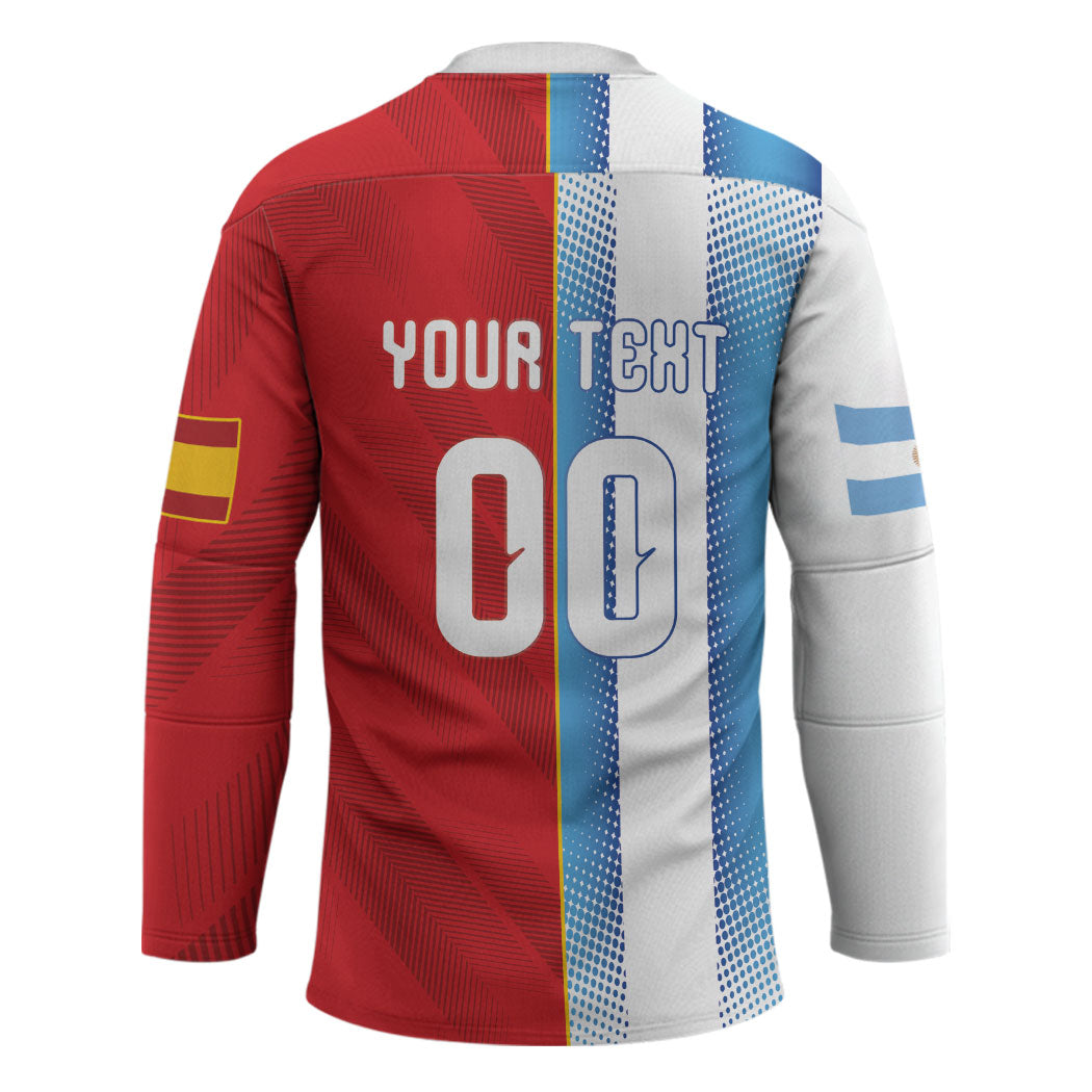 Custom Espana Argentina 2026 Hockey Jersey Copa Mundial Final