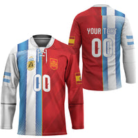 Custom Espana Argentina 2026 Hockey Jersey Copa Mundial Final