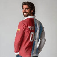 Custom Espana Argentina 2026 Long Sleeve Polo Shirt Copa Mundial Final