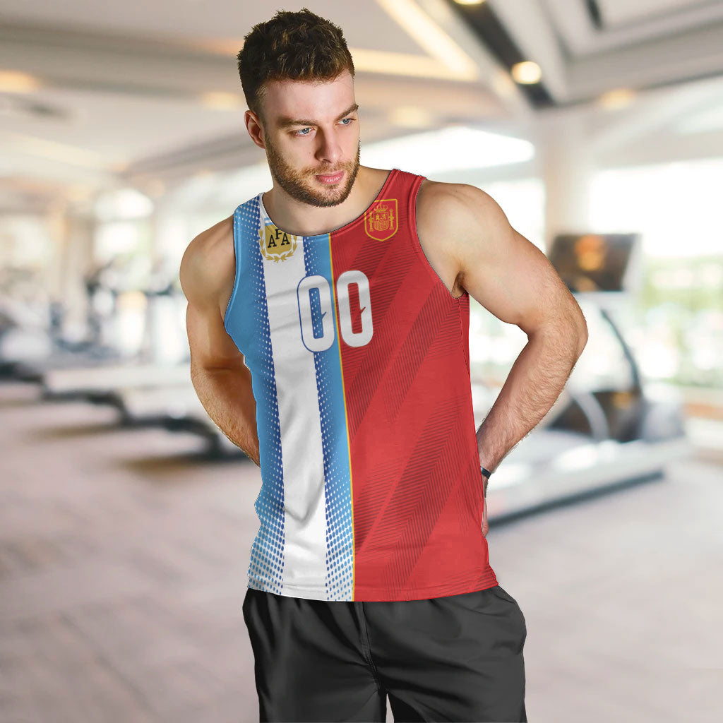 Custom Espana Argentina 2026 Men Tank Top Copa Mundial Final