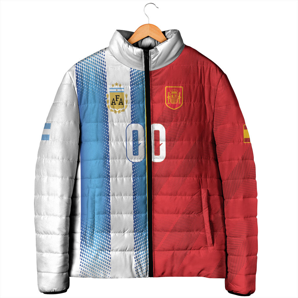 Custom Espana Argentina 2026 Padded Jacket Copa Mundial Final