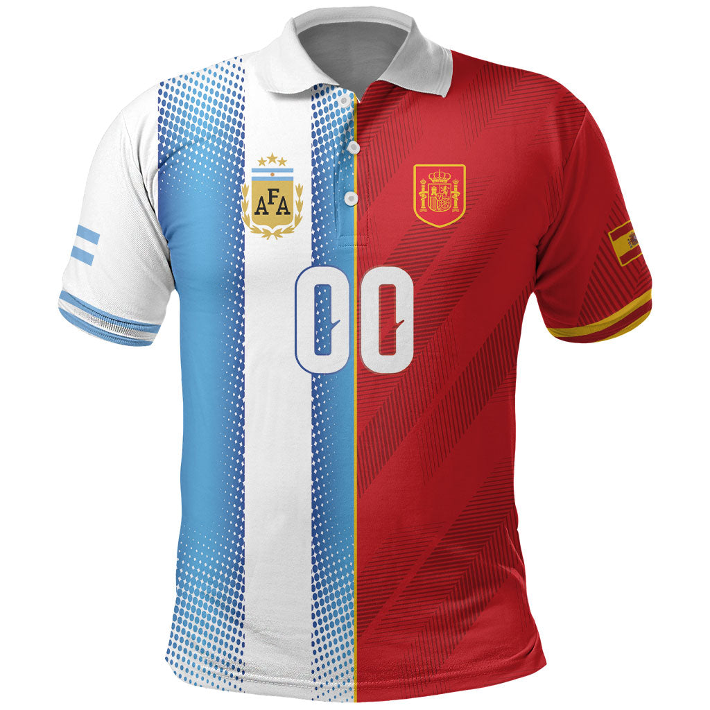 Custom Espana Argentina 2026 Polo Shirt Copa Mundial Final