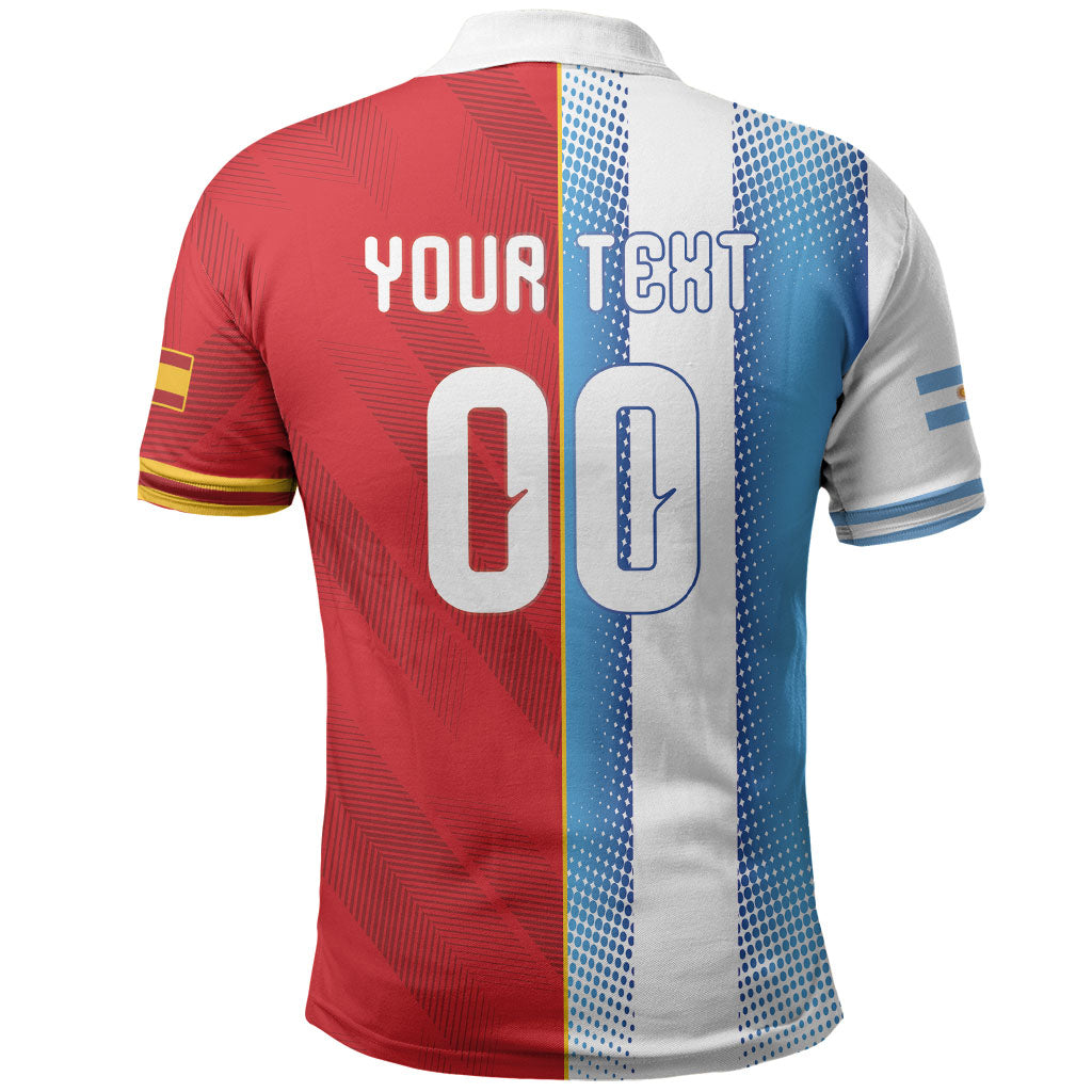 Custom Espana Argentina 2026 Polo Shirt Copa Mundial Final