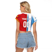 Custom Espana Argentina 2026 Raglan Cropped T Shirt Copa Mundial Final