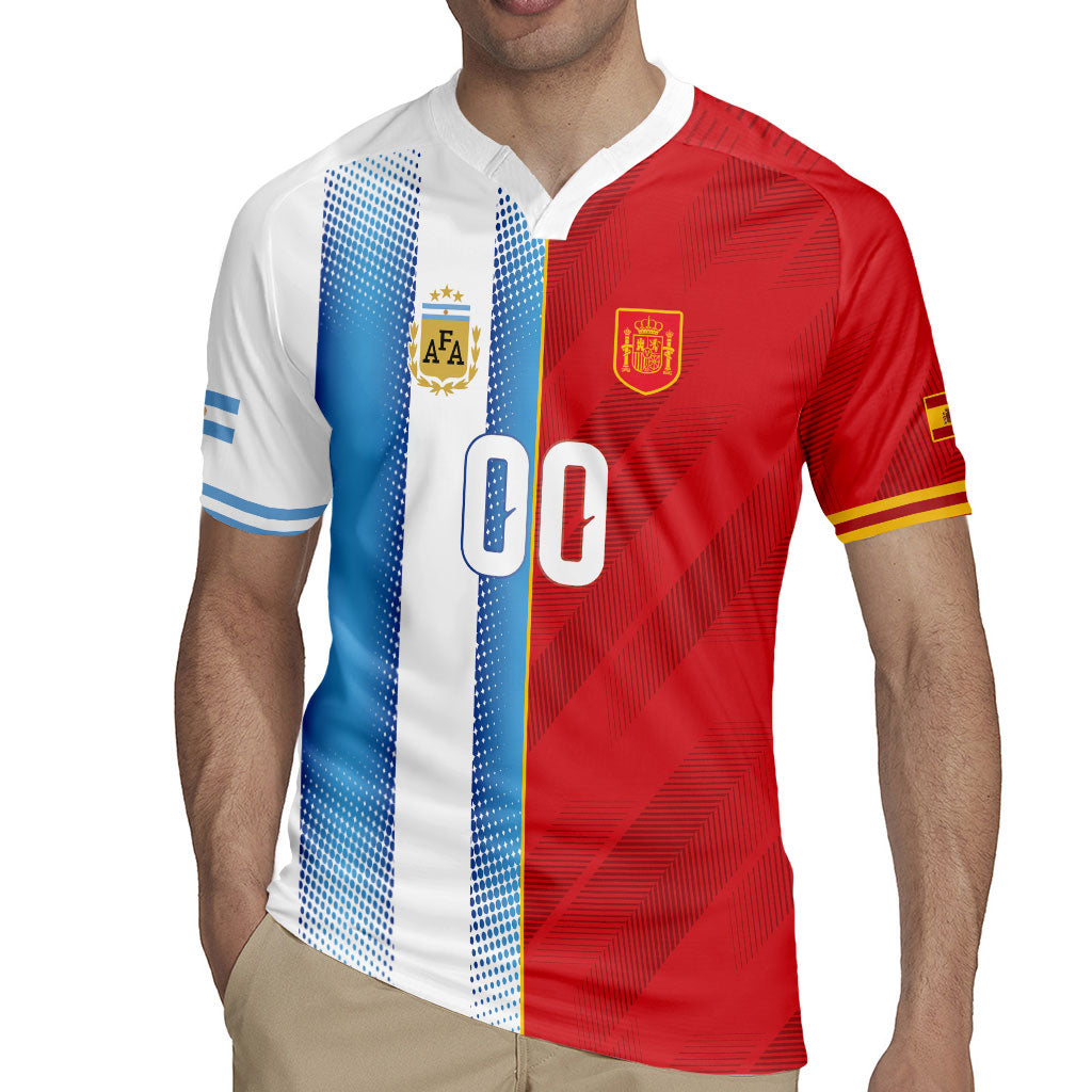 Custom Espana Argentina 2026 Rugby Jersey Copa Mundial Final