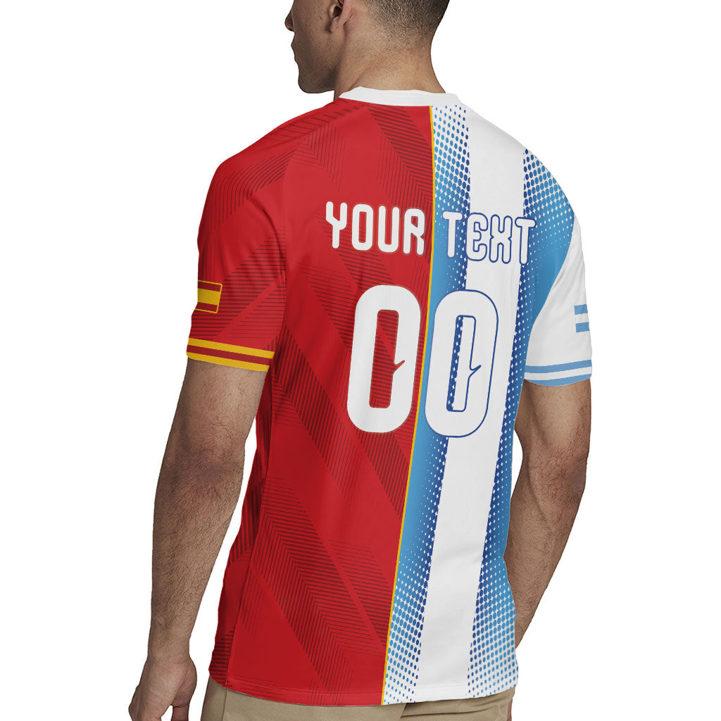 Custom Espana Argentina 2026 Rugby Jersey Copa Mundial Final