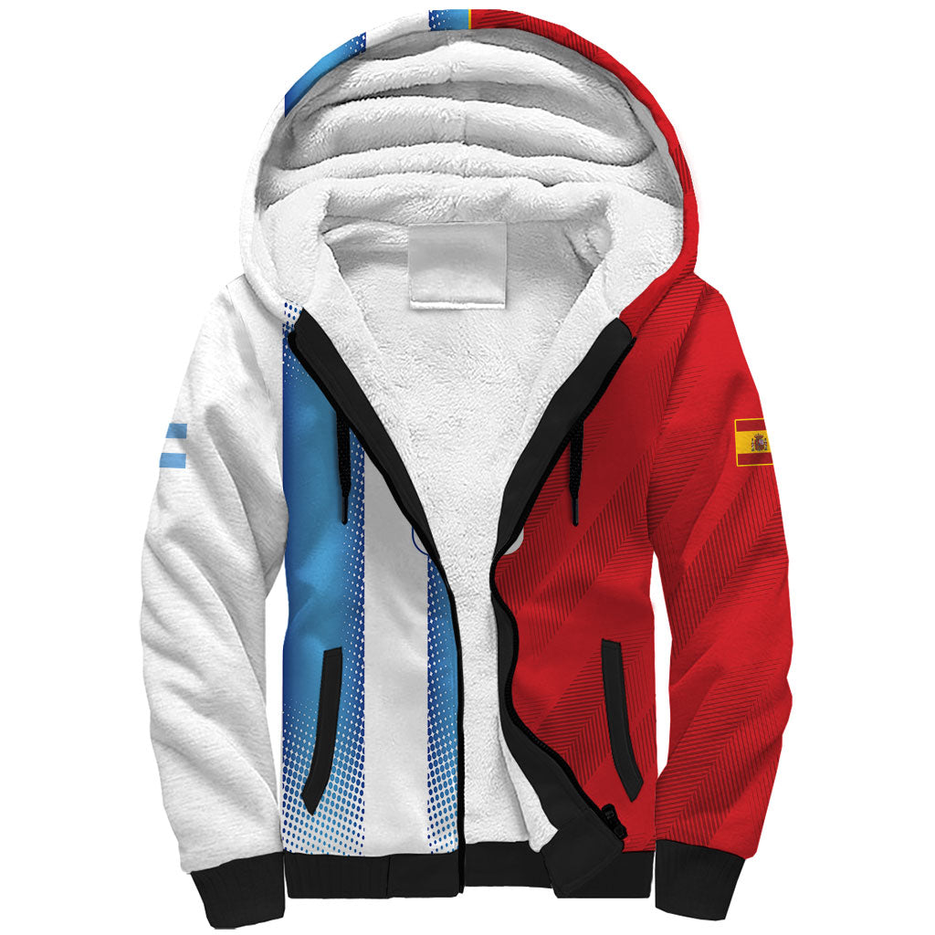 Custom Espana Argentina 2026 Sherpa Hoodie Copa Mundial Final