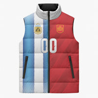 Custom Espana Argentina 2026 Sleeveless Puffer Jacket Copa Mundial Final