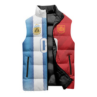 Custom Espana Argentina 2026 Sleeveless Puffer Jacket Copa Mundial Final