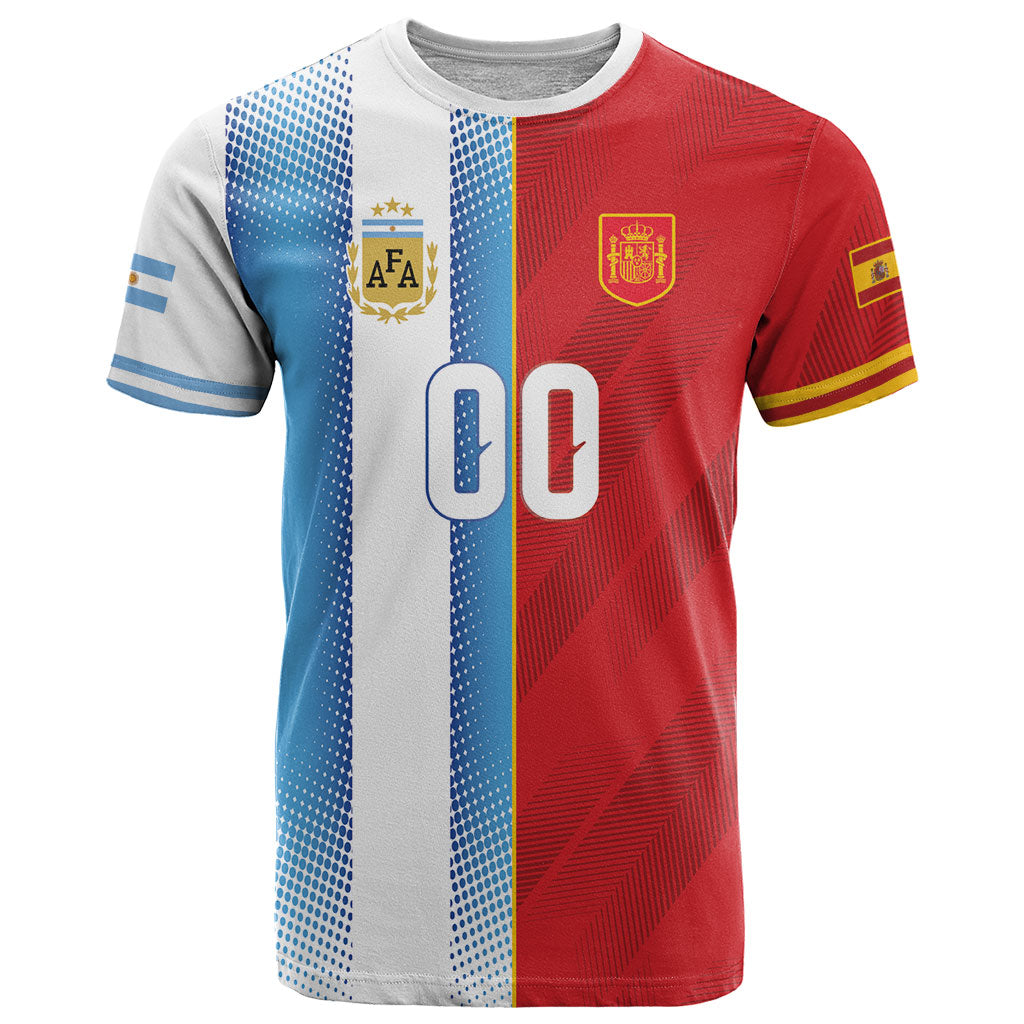 Custom Espana Argentina 2026 T Shirt Copa Mundial Final